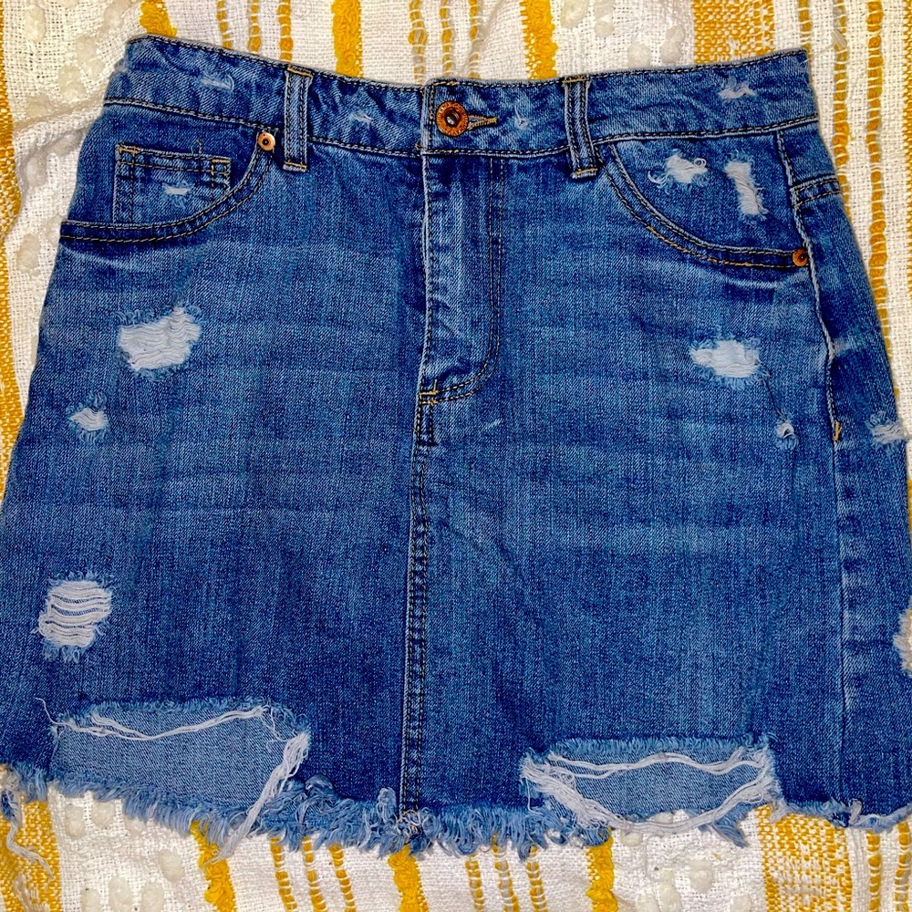 High Waist Denim skirt